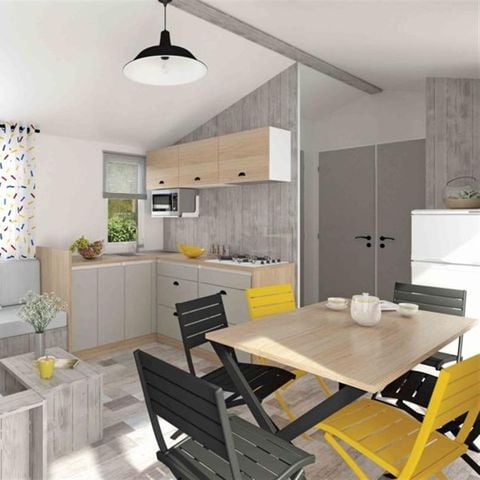 CASA MOBILE 6 persone - PREMIUM 36m² - 3 camere da letto - 2 bagni - Terrazza coperta