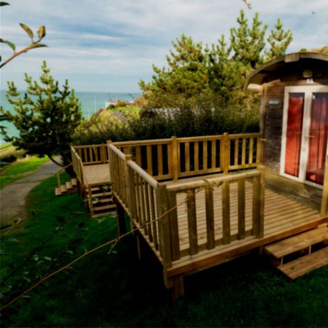 HÉBERGEMENT INSOLITE 4 personnes - Roulotte 2chambres vue mer