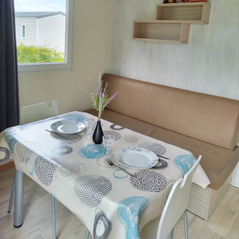 MOBILHOME 4 personnes - Confort TV - 1 chambre + terrasse semi couverte -