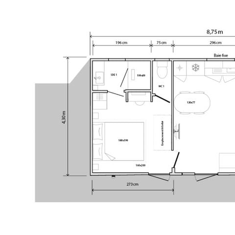 CASA MOBILE 4 persone - 2 camere da letto O'Hara 865