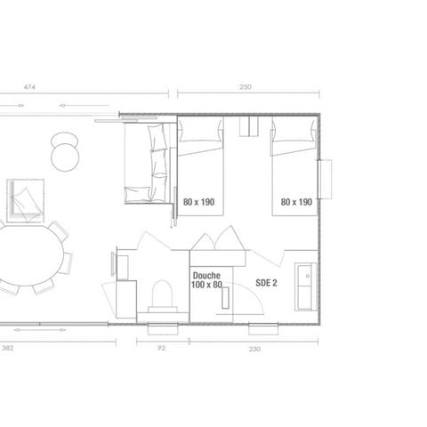 MOBILHOME 4 personnes - Key West 2 Chambres