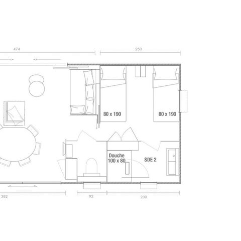 MOBILE HOME 4 people - Key West 2 Bedrooms