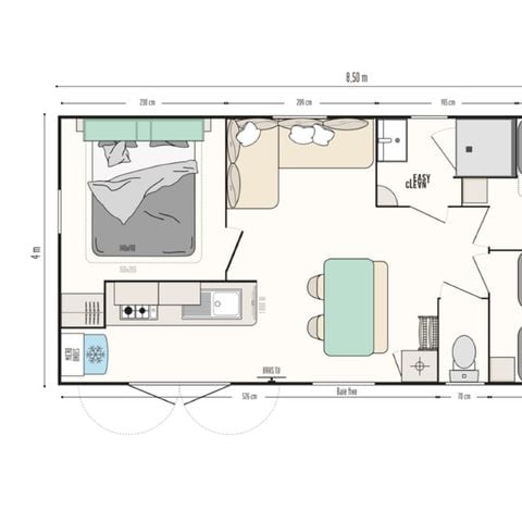 MOBILHOME 6 personas - 6 personas Premium Riviera 3