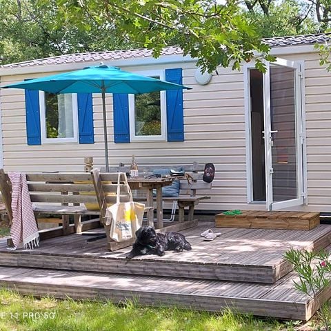 MOBILHOME 6 personnes - Mobil home Standard 29m² (3ch - 6pers.) + Terrasse + TV + clim