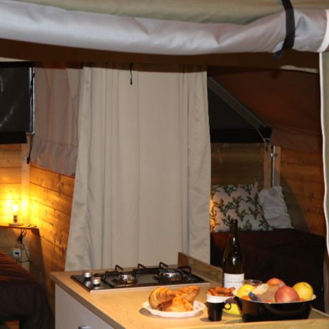 LODGE 5 persone - Tenda ecolodge Toile de Savel - 40 m2 - 2 camere da letto