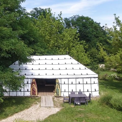 TENDA IN TELA E LEGNO 5 persone - Tenda Caïdale