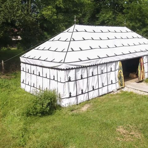 TENTE TOILE ET BOIS 5 personnes - Tente Caïdale