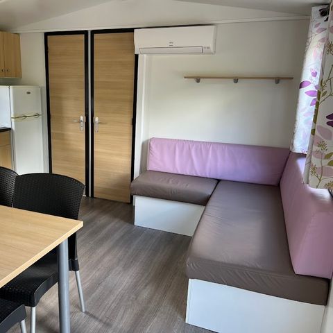 Stacaravan 5 personen - Premium stacaravan - 2 slaapkamers (max. 4 volwassenen + 1 kind) optie airconditioning