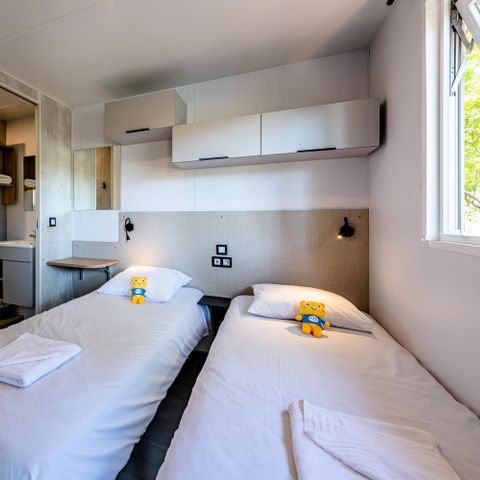 MOBILHEIM 6 Personen - Fischerhütte Premium 4 Zimmer 6 Personen Klimatisiert + TV