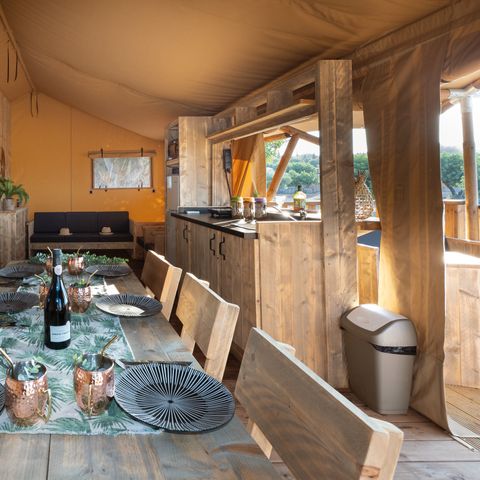 SAFARIZELT 5 Personen - SAFARI LODGE 2Zi 5Pers