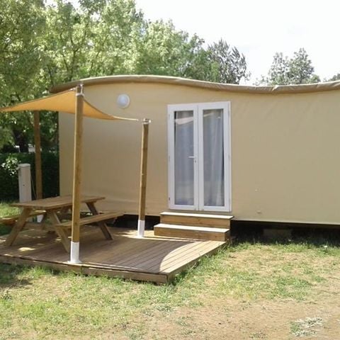 TIENDA DE LONA Y MADERA 5 personas - Cabaña de excursionistas sin instalaciones sanitarias