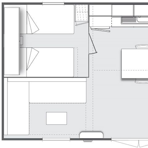 MOBILHOME 5 personas - FRANTHEOR - O'HARA 784 TV AIRE ACONDICIONADO