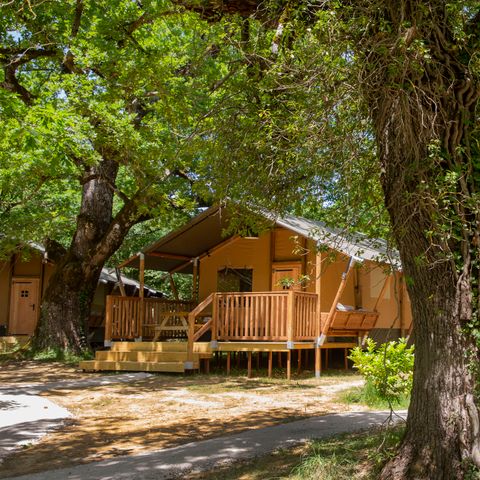 TENTE TOILE ET BOIS 5 personnes - Glamping Haritza