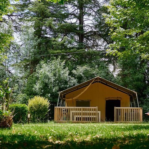 CANVAS AND WOOD TENT 6 people - Wood