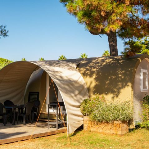 BUNGALOW DE LONA 4 personas - COCO DULCE - Sin instalaciones sanitarias