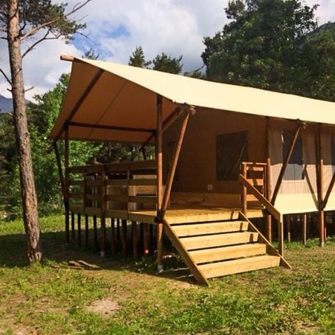 Stacaravan 6 personen - LODGE met sanitair