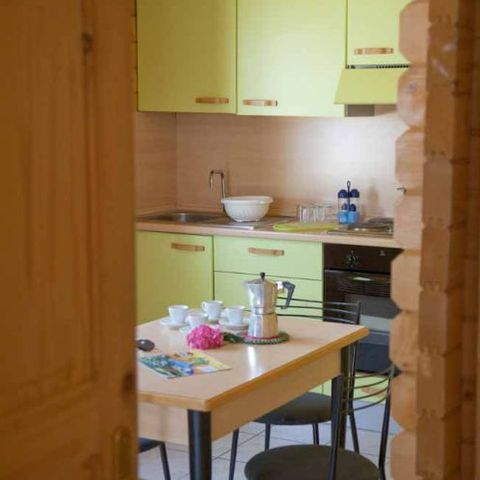 Bungalow 5 Personen - Trilocale aus Holz