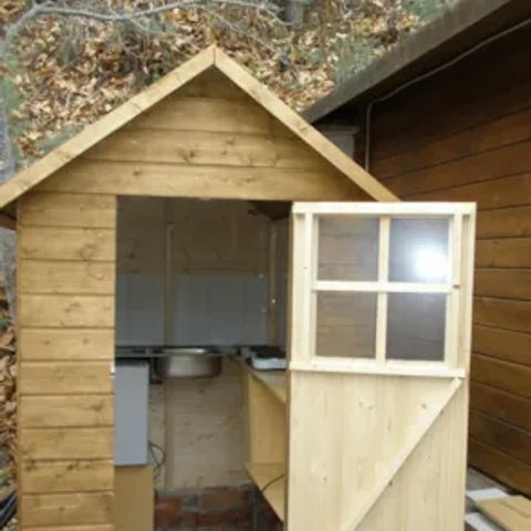 Chalet 2 personen - VELETA houten hut met keuken