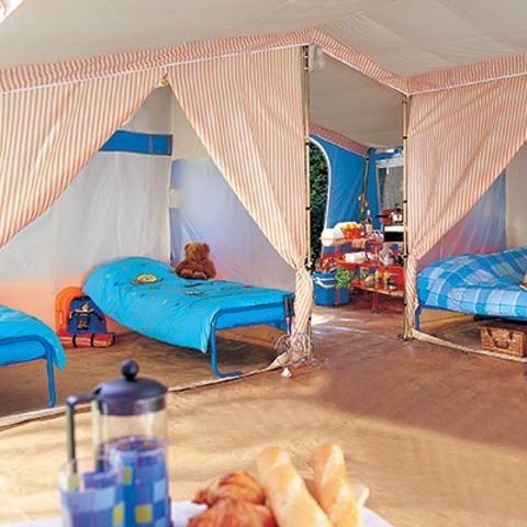 Bungalowtent 5 personen - 2 slaapkamers | 4/5 personen | Zonder badkamer