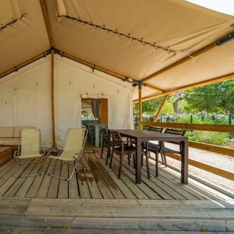 TENDA IN TELA E LEGNO 6 persone - Safari | 2 Camere da letto | 4/6 Persone | 1 Bagno