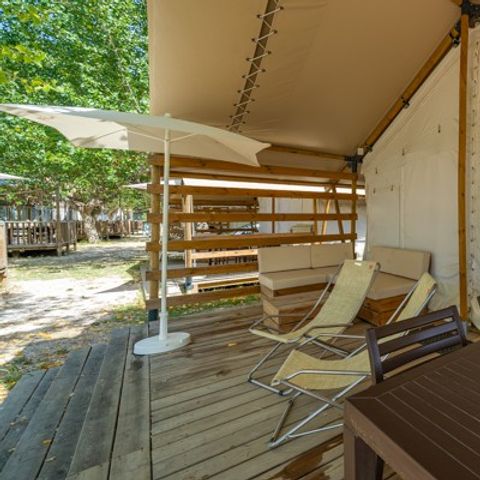 TENDA IN TELA E LEGNO 6 persone - Safari | 2 Camere da letto | 4/6 Persone | 1 Bagno