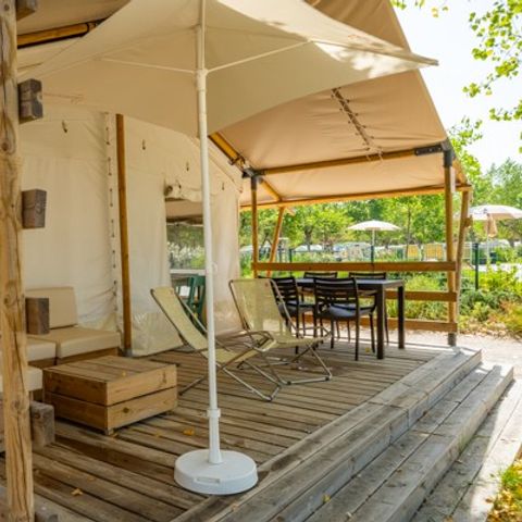 TENDA IN TELA E LEGNO 6 persone - Safari | 2 Camere da letto | 4/6 Persone | 1 Bagno