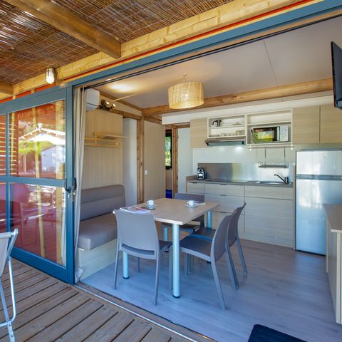 CHALET 4 people - Chalet Mistral 25m² - air-conditioned - 2 bedrooms - terrace 12m² 4/5 pers.