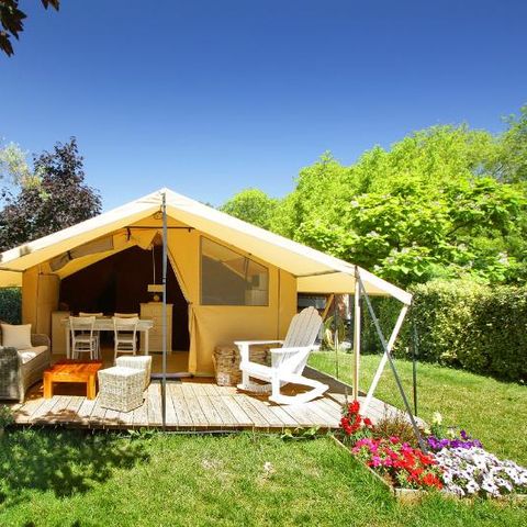 BungalowTent 4 personen - COTTON LODGE NATUUR zonder sanitair