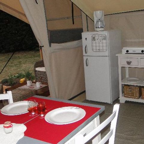 BungalowTent 4 personen - COTTON LODGE NATUUR zonder sanitair