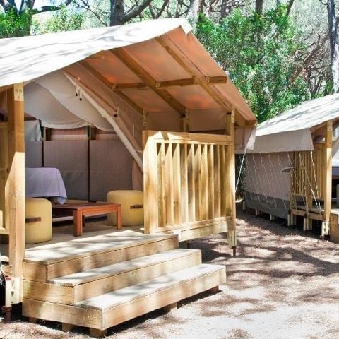 TENTE TOILE ET BOIS 2 personnes - Mini Lodge - sans sanitaire