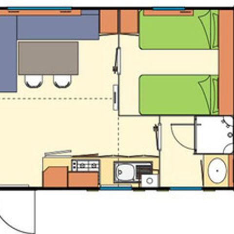 MOBILE HOME 4 people - 23m² 2Bedroom