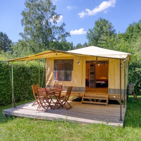 BungalowTent 6 personen - Hypitipy 23m²- 2 slaapkamers- geen sanitair