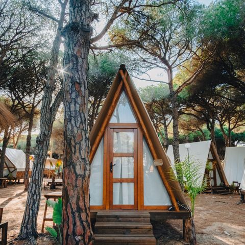 TENTE TOILE ET BOIS 2 personnes - Glamping Tipi Pinar