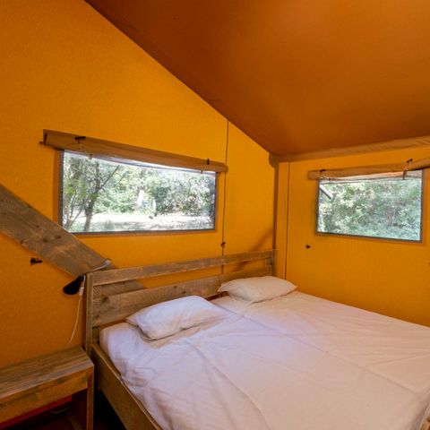 TENDA IN TELA E LEGNO 6 persone - CRO MAGNON Lodge Tent 53m² con servizi igienici