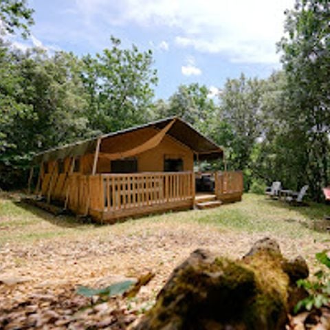 CANVAS AND WOOD TENT 6 people - Wood