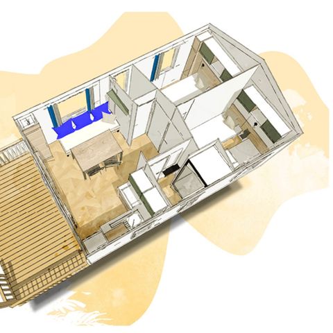 Mobilheim 4 Personen - mobilheim Quercy 12