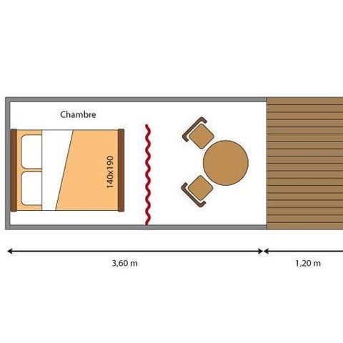 UNUSUAL ACCOMMODATION 2 people - La Canadienne on stilts (without sanitary facilities)