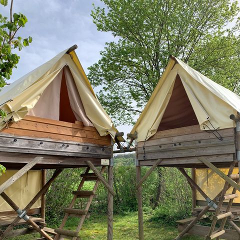 TENTE TOILE ET BOIS 2 personnes - Bivouac (sans sanitaires)