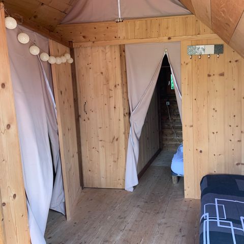 TENTE TOILE ET BOIS 4 personnes - Trappeur 