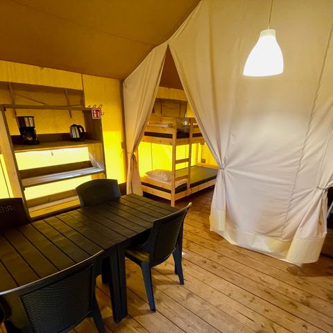 CANVAS AND WOOD TENT 6 people - Safari tent