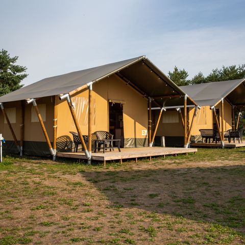 CANVAS AND WOOD TENT 6 people - Safari tent