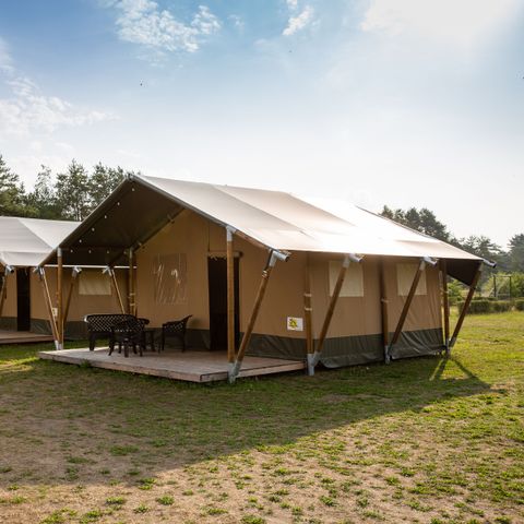 CANVAS AND WOOD TENT 6 people - Safari tent