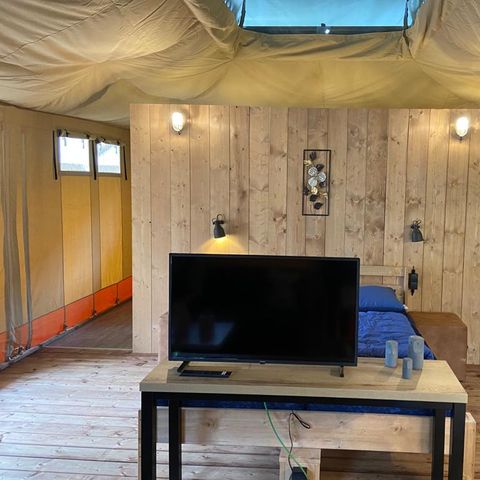 CANVAS AND WOOD TENT 2 people - Luxury incl. sanitary facilities