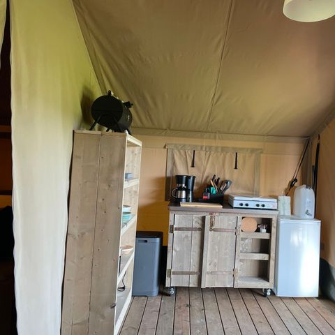 CANVAS AND WOOD TENT 6 people - Safari tent