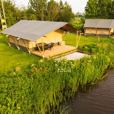 CANVAS AND WOOD TENT 6 people - Safari tent