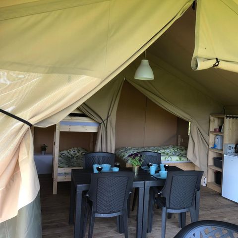 CANVAS AND WOOD TENT 6 people - Safari tent