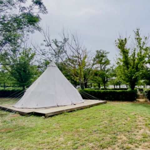 TIENDA DE LONA Y MADERA 4 personas - Tipi de Indiana