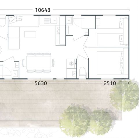 Stacaravan 8 personen - MH Premium 4ch 8p