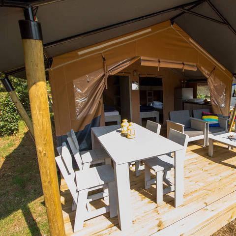 TENTE TOILE ET BOIS 5 personnes - Safaritent Comfort