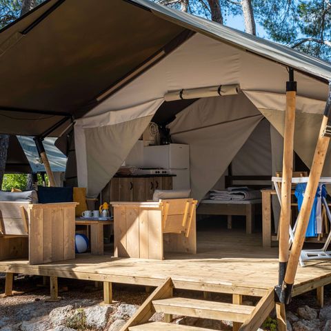 CANVAS AND WOOD TENT 5 people - Safari tent Comfort